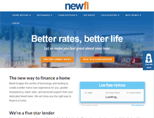 Tablet Screenshot of newfi.com